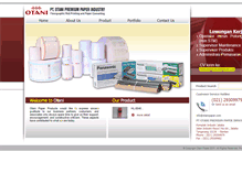 Tablet Screenshot of otanipaper.com